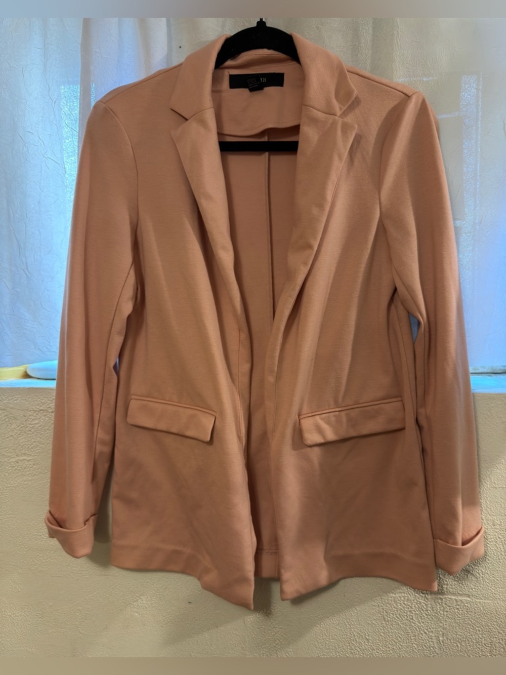Forever 21 Blush Pink Open-Front Blazer